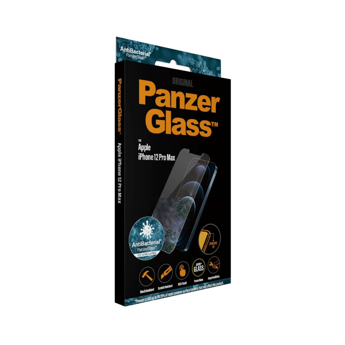 PanzerGlass® Skærmbeskyttelse iPhone 12 Pro Max | Standard Fit